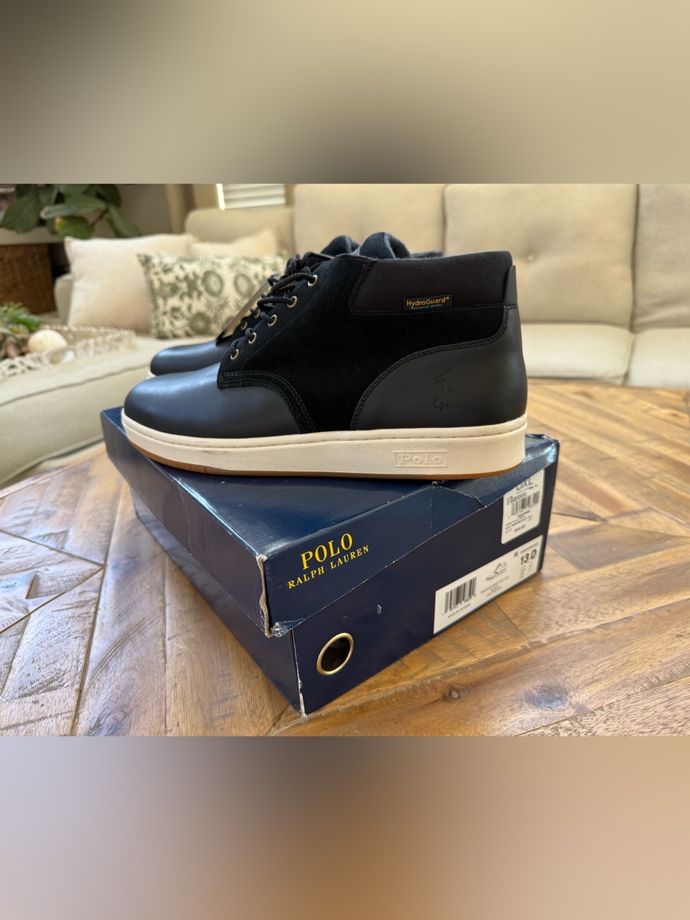 Polo by Ralph Lauren Black Chukka Boots Men’s 13